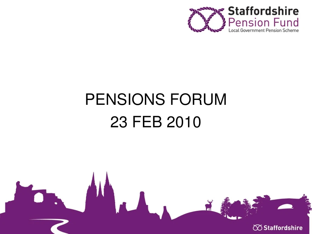 pensions forum 23 feb 2010