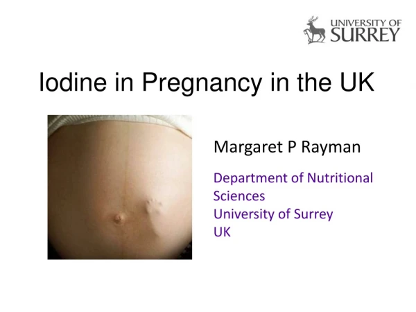 Iodine in Pregnancy in the UK