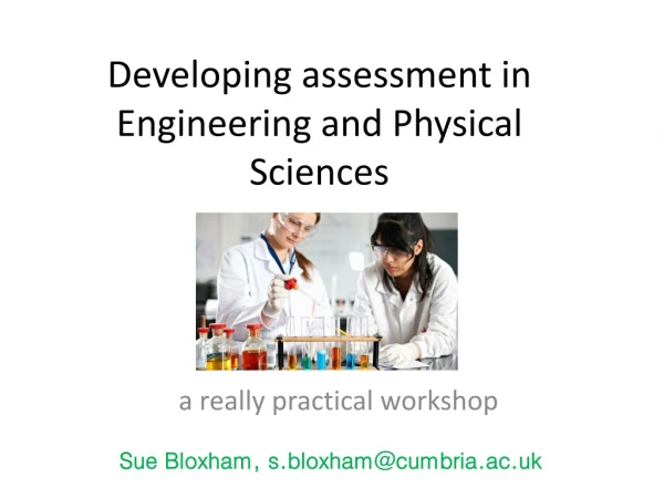 Developing assessment in Engineering and Physical Sciences