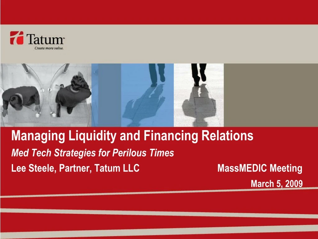 managing liquidity and financing relations