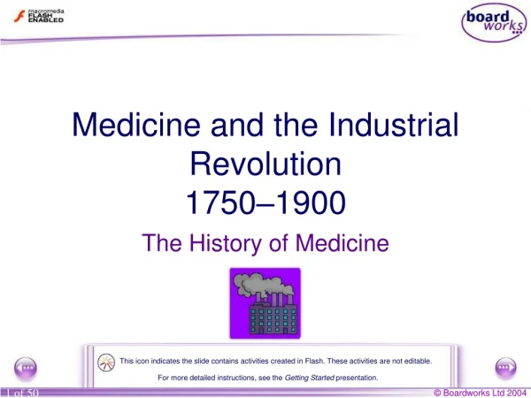 Medicine and the Industrial Revolution 1750–1900
