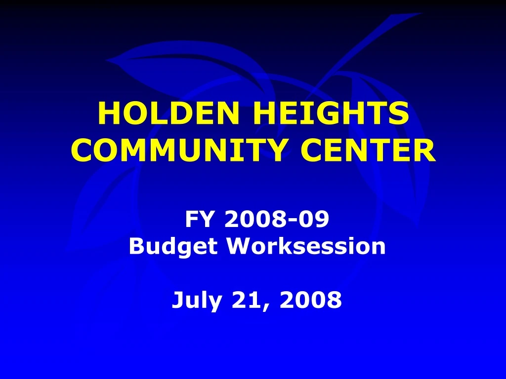 holden heights community center