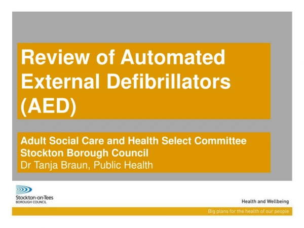 Review of Automated External Defibrillators (AED)