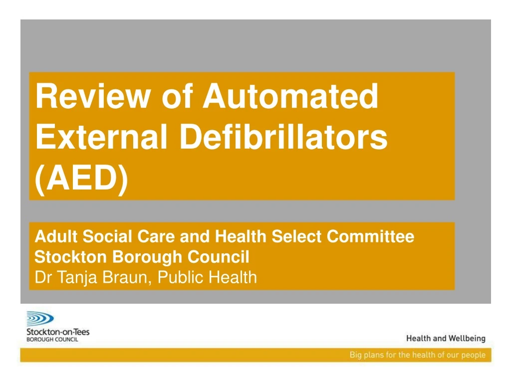review of automated external defibrillators aed