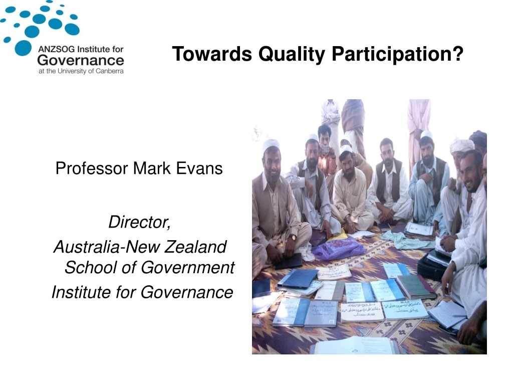 towards quality participation