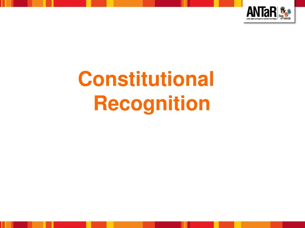 constitutional recognition