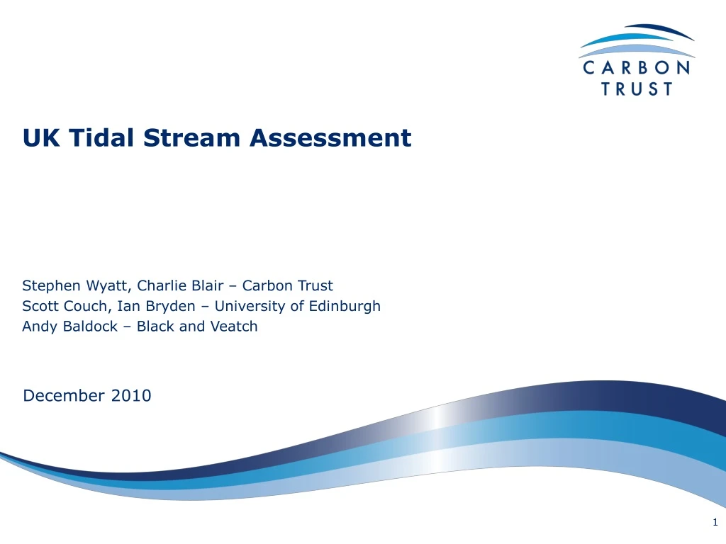 uk tidal stream assessment