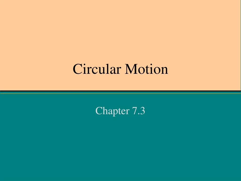 circular motion