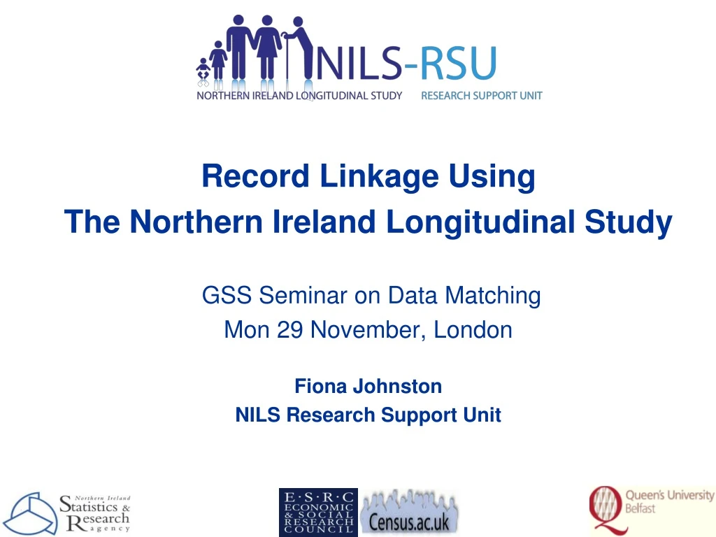 record linkage using the northern ireland