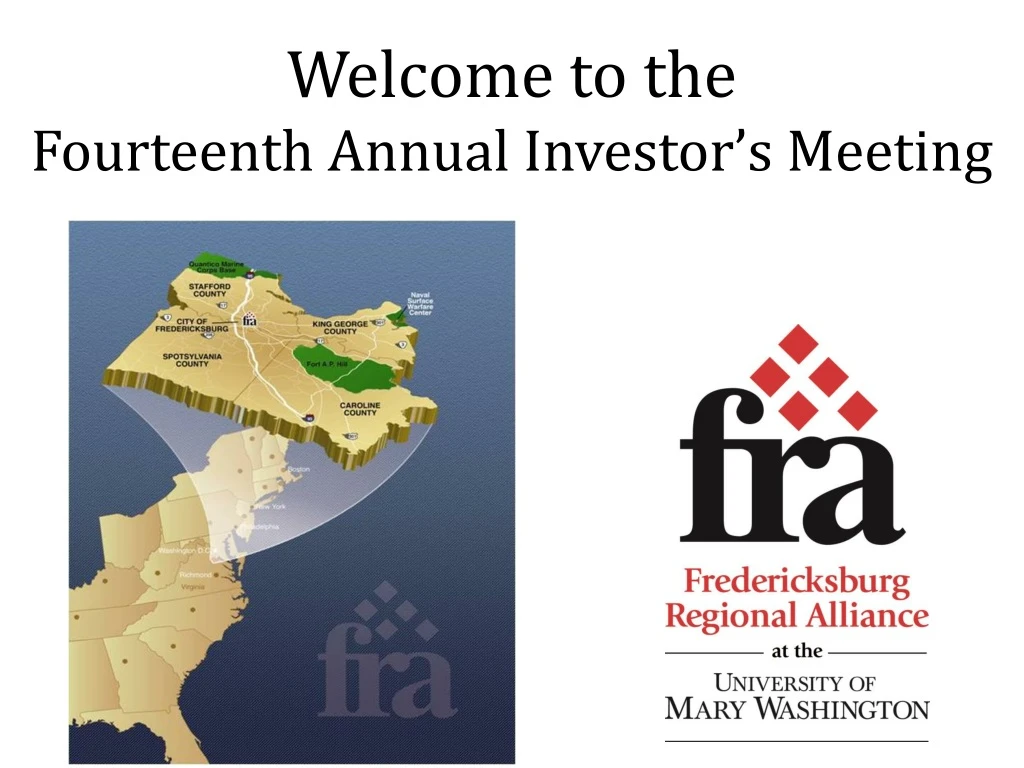 welcome to the fourteenth annual investor