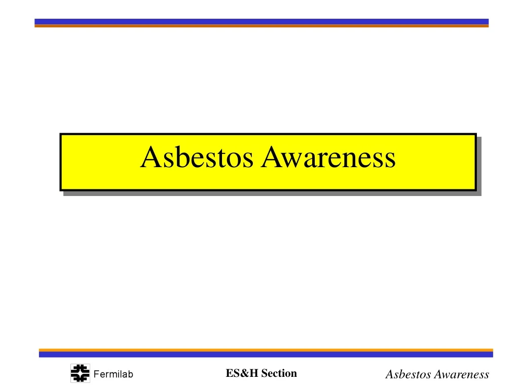 asbestos awareness