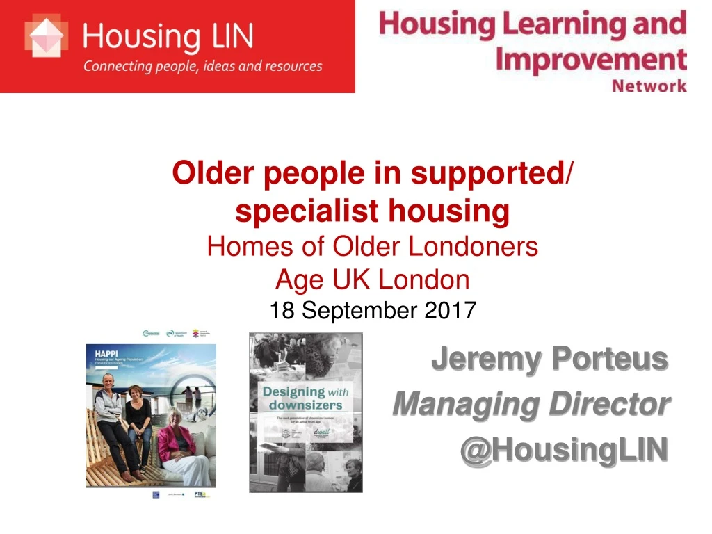older people in supported specialist housing