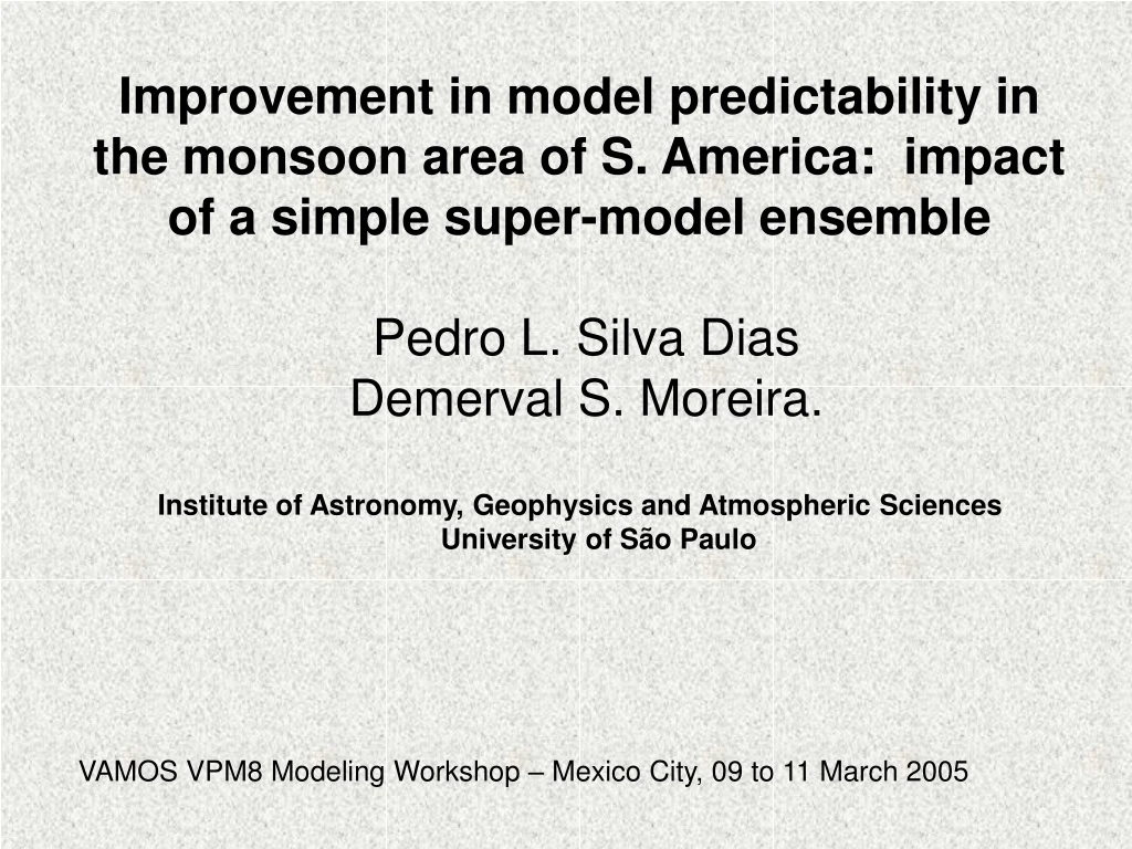 improvement in model predictability