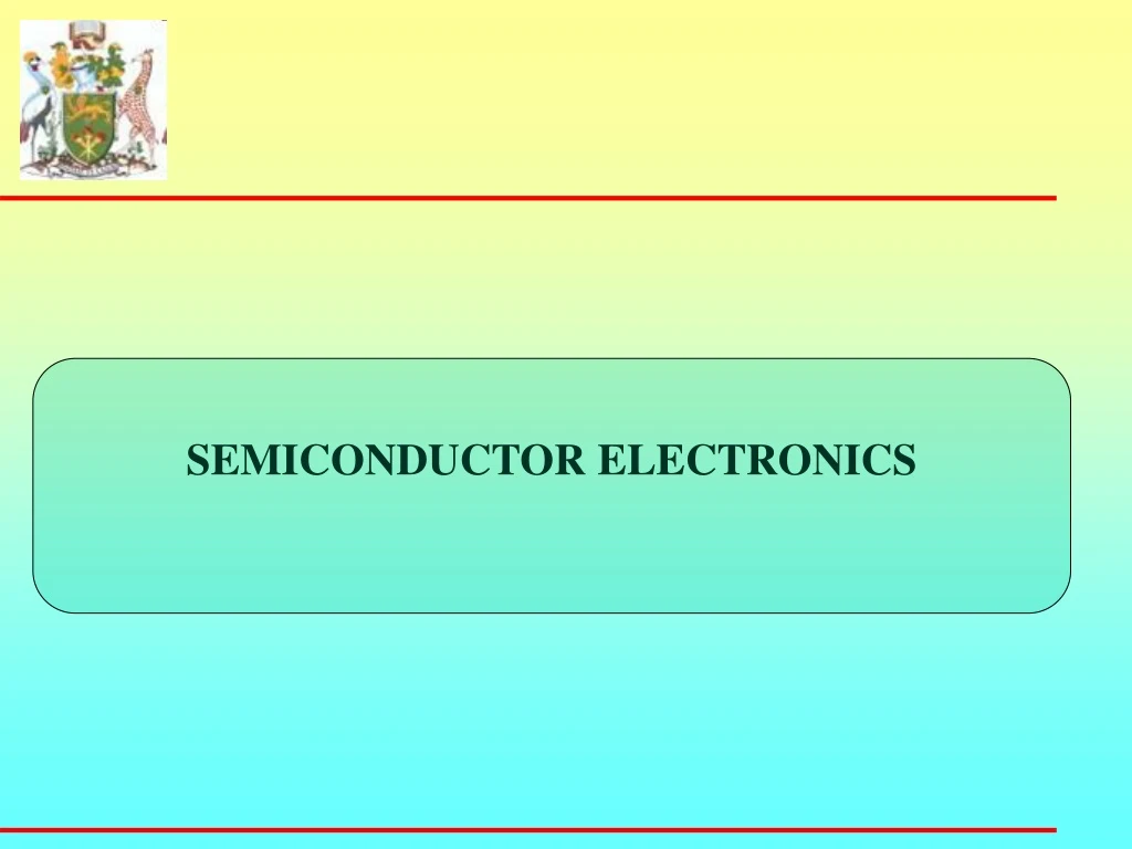 semiconductor electronics