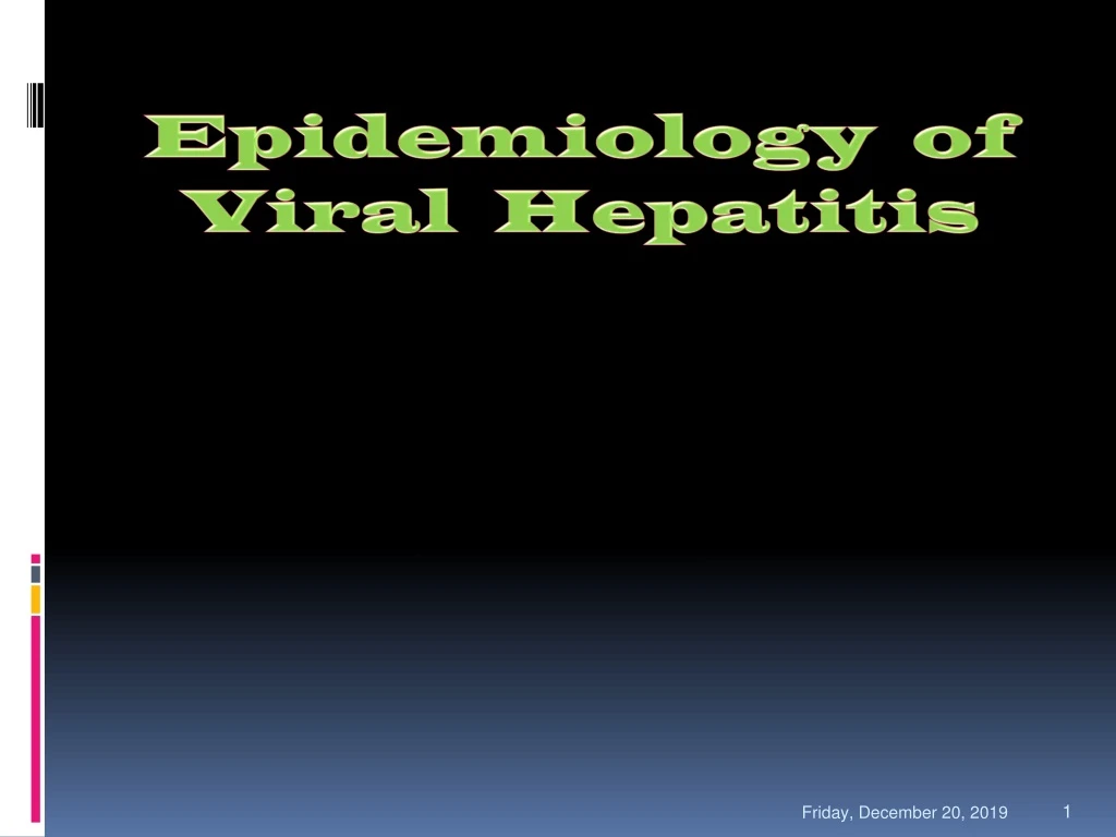 epidemiology of viral hepatitis