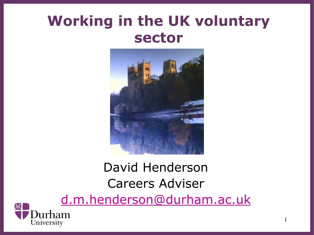 working in the uk voluntary sector