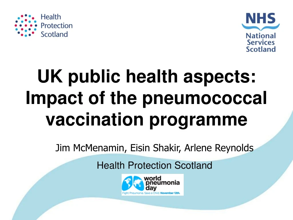 uk public health aspects impact of the pneumococcal vaccination programme