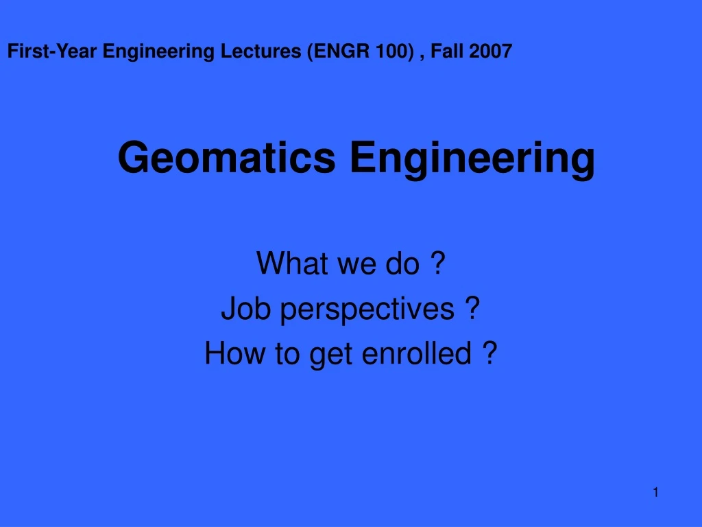 geomatics engineering