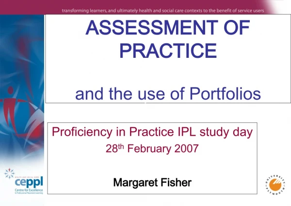 ASSESSMENT OF PRACTICE and the use of Portfolios