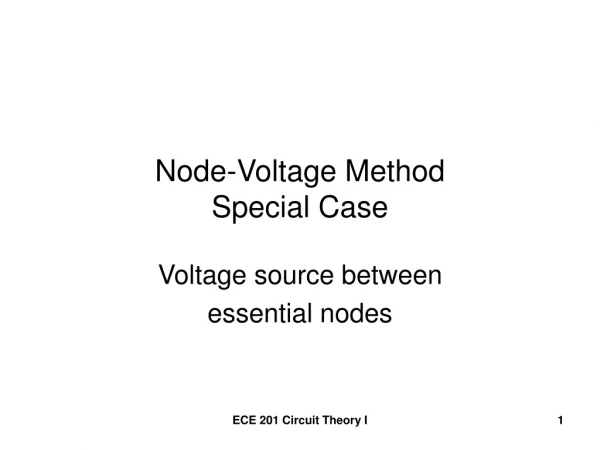 Node-Voltage Method Special Case