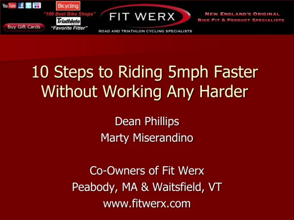 10 Steps to Riding 5mph Faster Without Working Any Harder