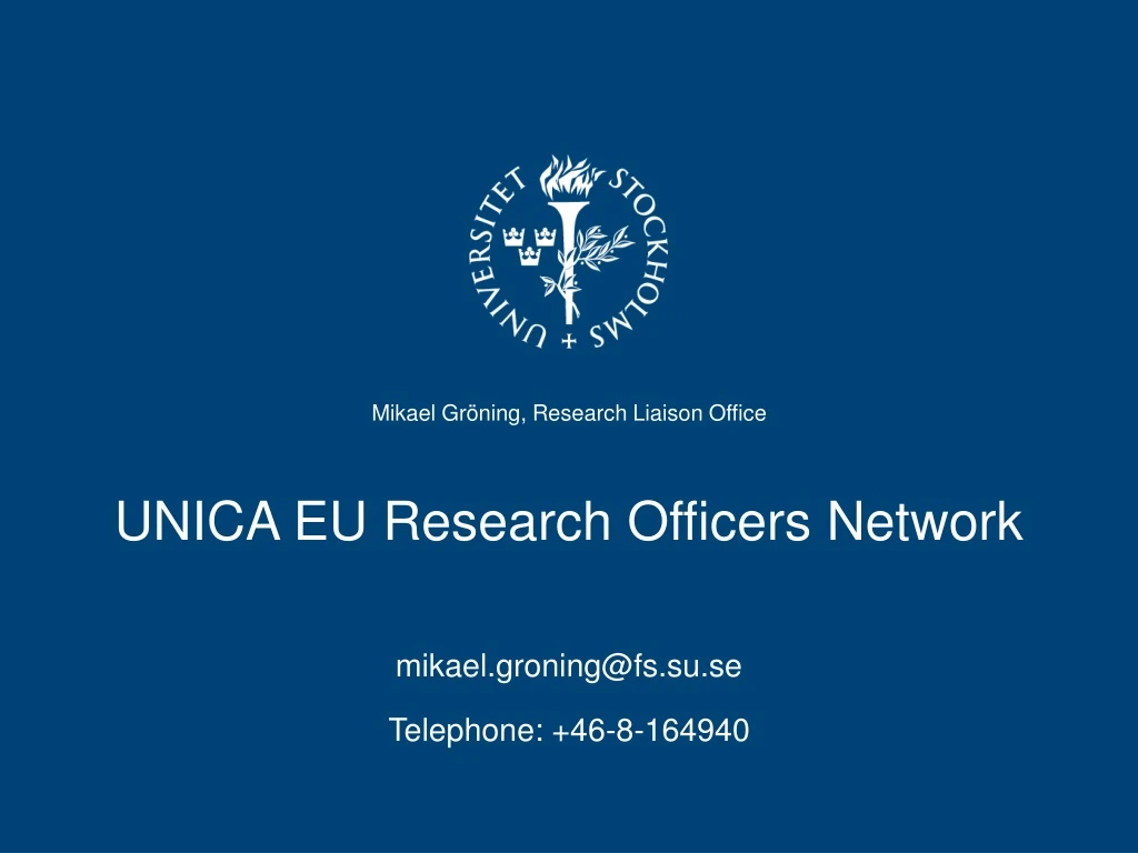 unica eu research officers network