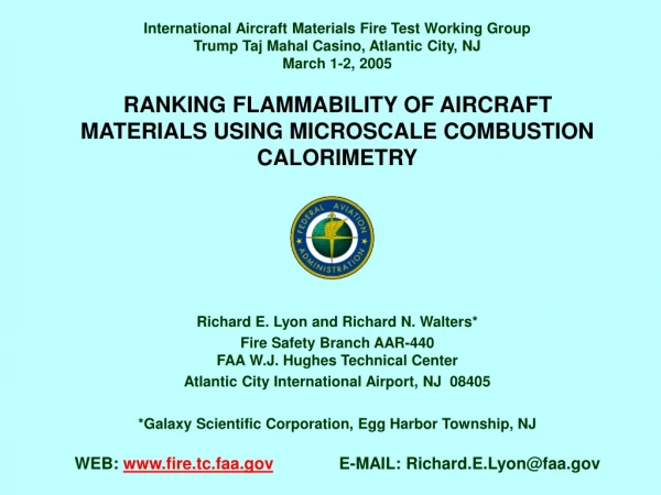 RANKING FLAMMABILITY USING SMALL SCALE TEST
