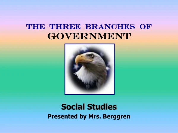 THE  THREE  BRANCHES  OF GOVERNMENT