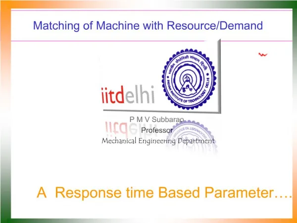 Matching of Machine with Resource