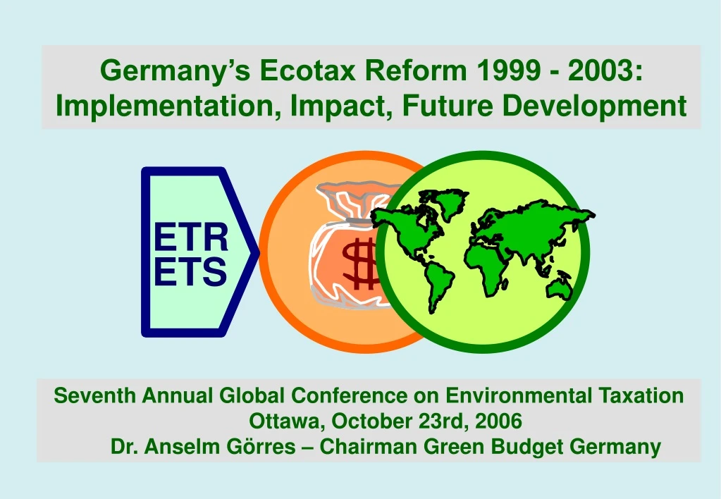 germany s ecotax reform 1999 2003 implementation impact future development