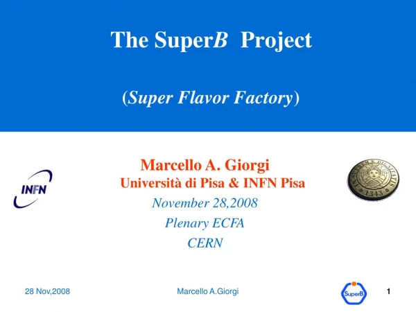 The Super B   Project ( Super Flavor Factory )
