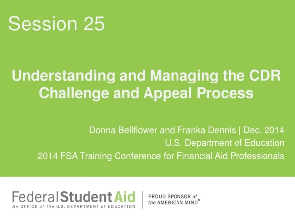 Understanding and Managing the CDR Challenge and Appeal Process