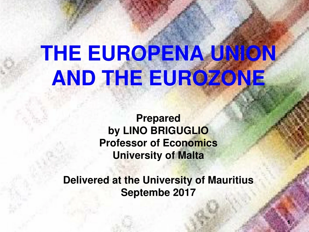 the europena union and the eurozone prepared