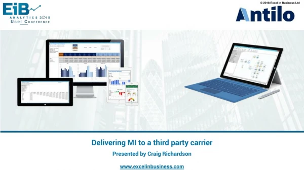 Delivering MI to a third party carrier