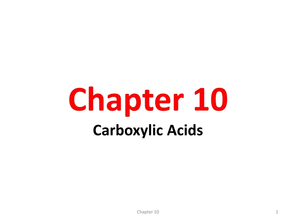 chapter 10 carboxylic acids