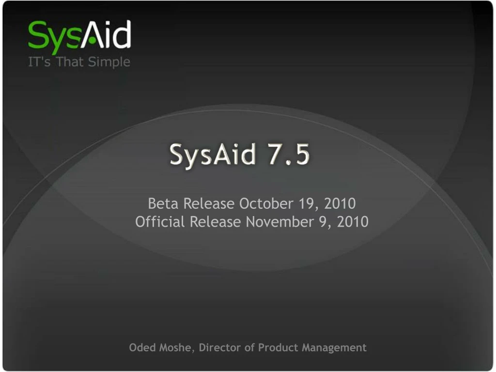 beta release october 19 2010 official release