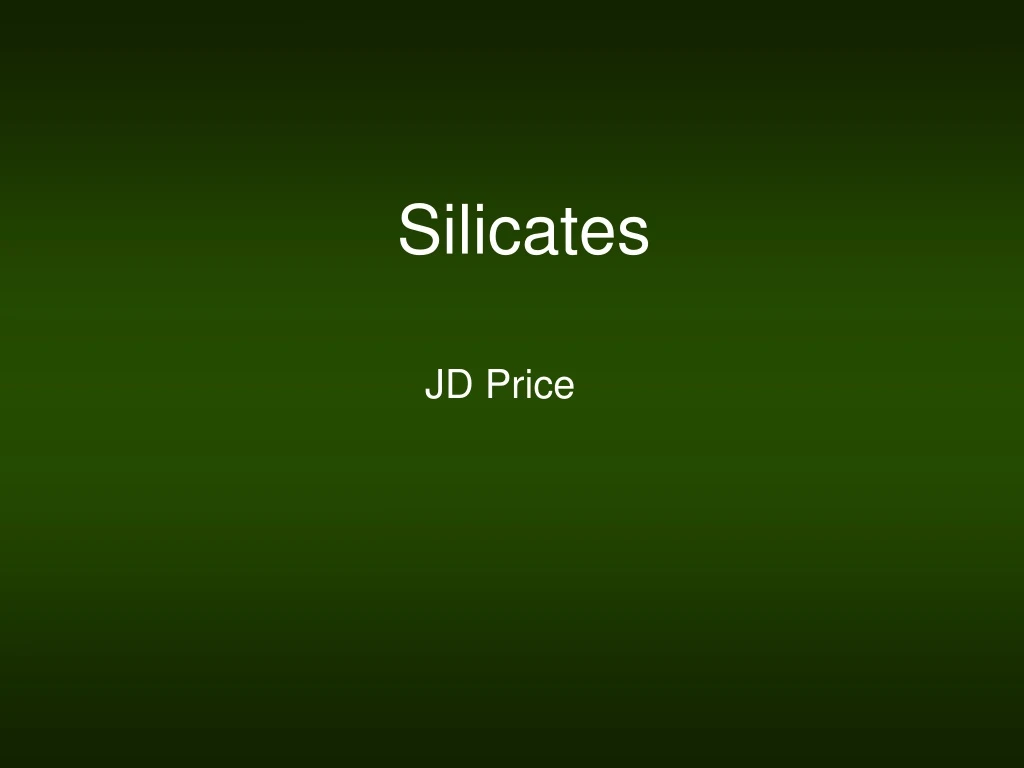 silicates