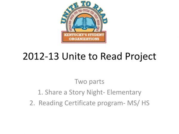 2012-13 Unite to Read Project