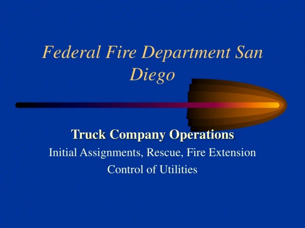 Federal Fire Department San Diego
