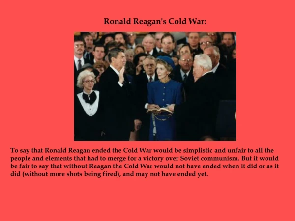 Ronald Reagan's Cold War: