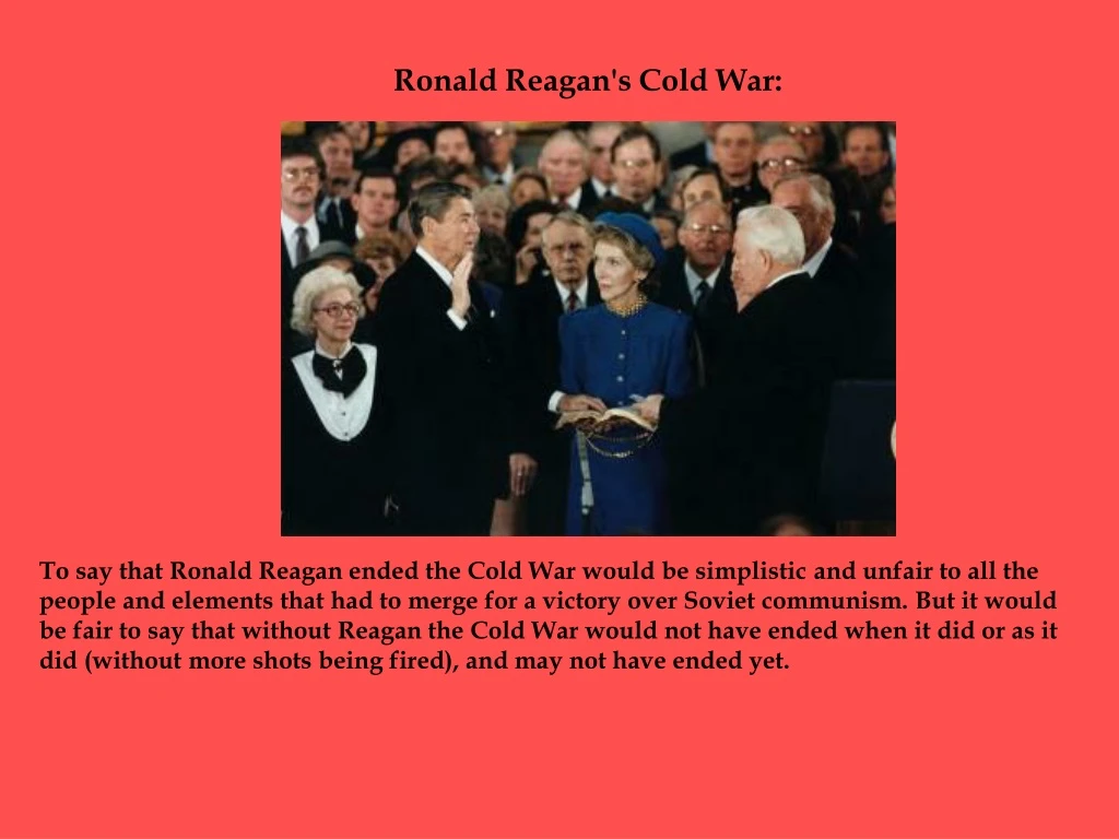 ronald reagan s cold war