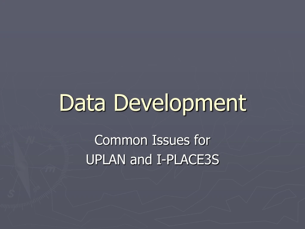 data development