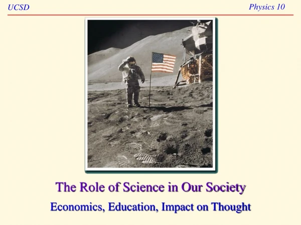 The Role of Science in Our Society
