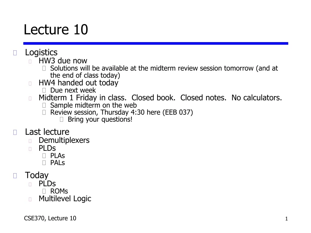 lecture 10