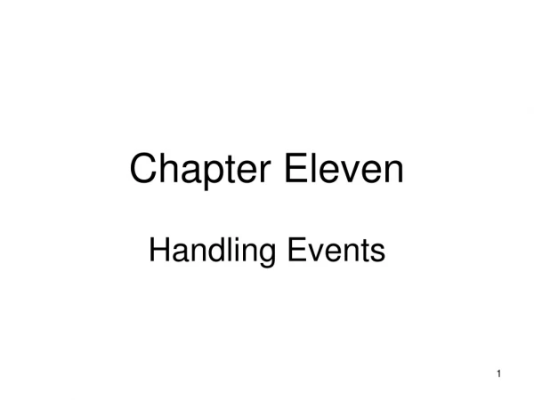 Chapter Eleven