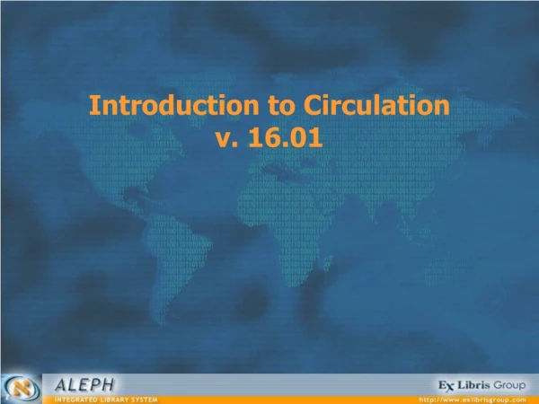 Introduction to Circulation v. 16.01