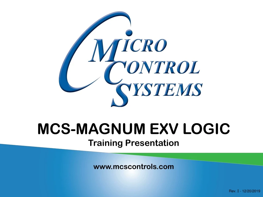 mcs magnum exv logic training presentation
