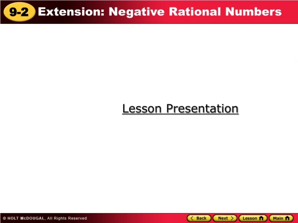 Lesson Presentation