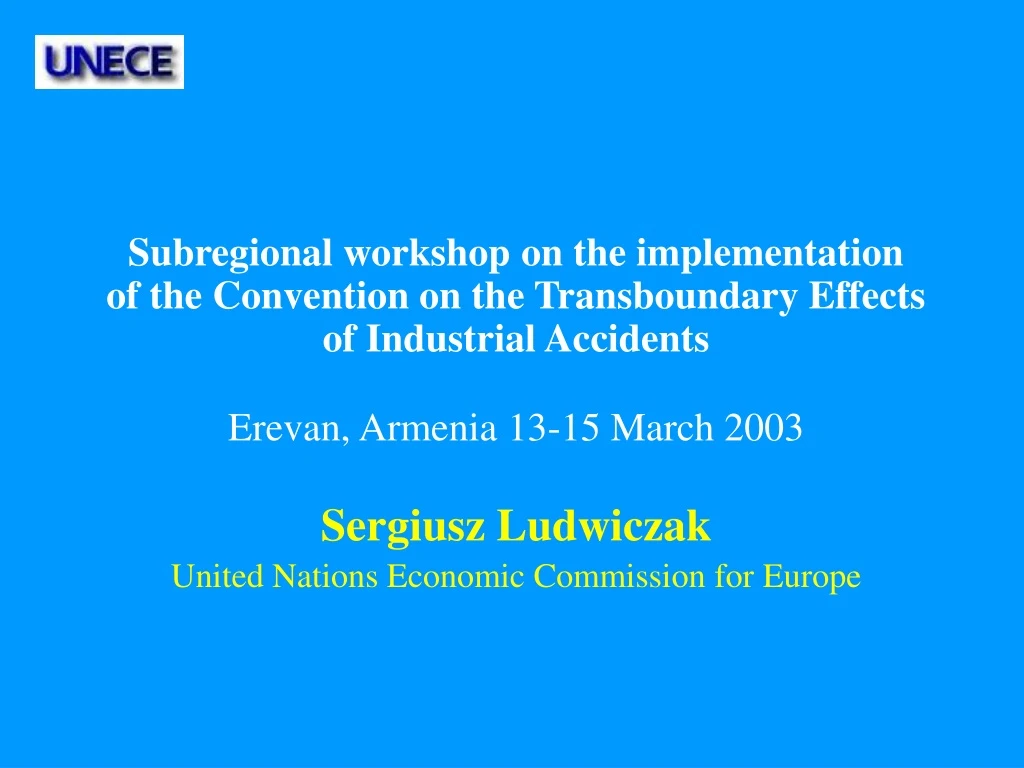 subregional workshop on the implementation