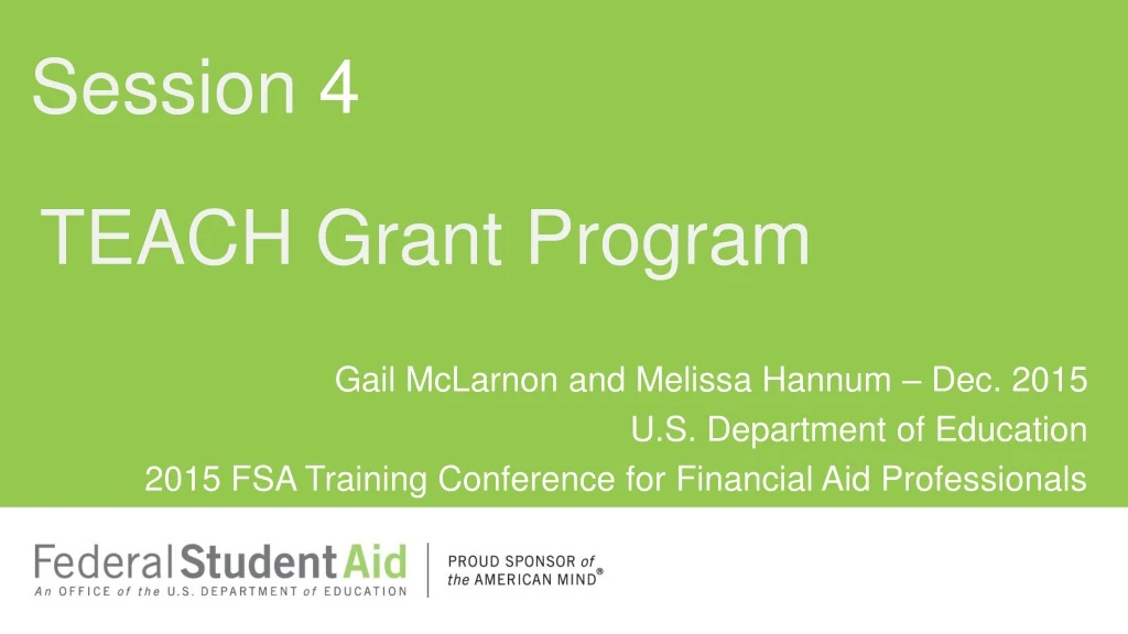 teach grant program